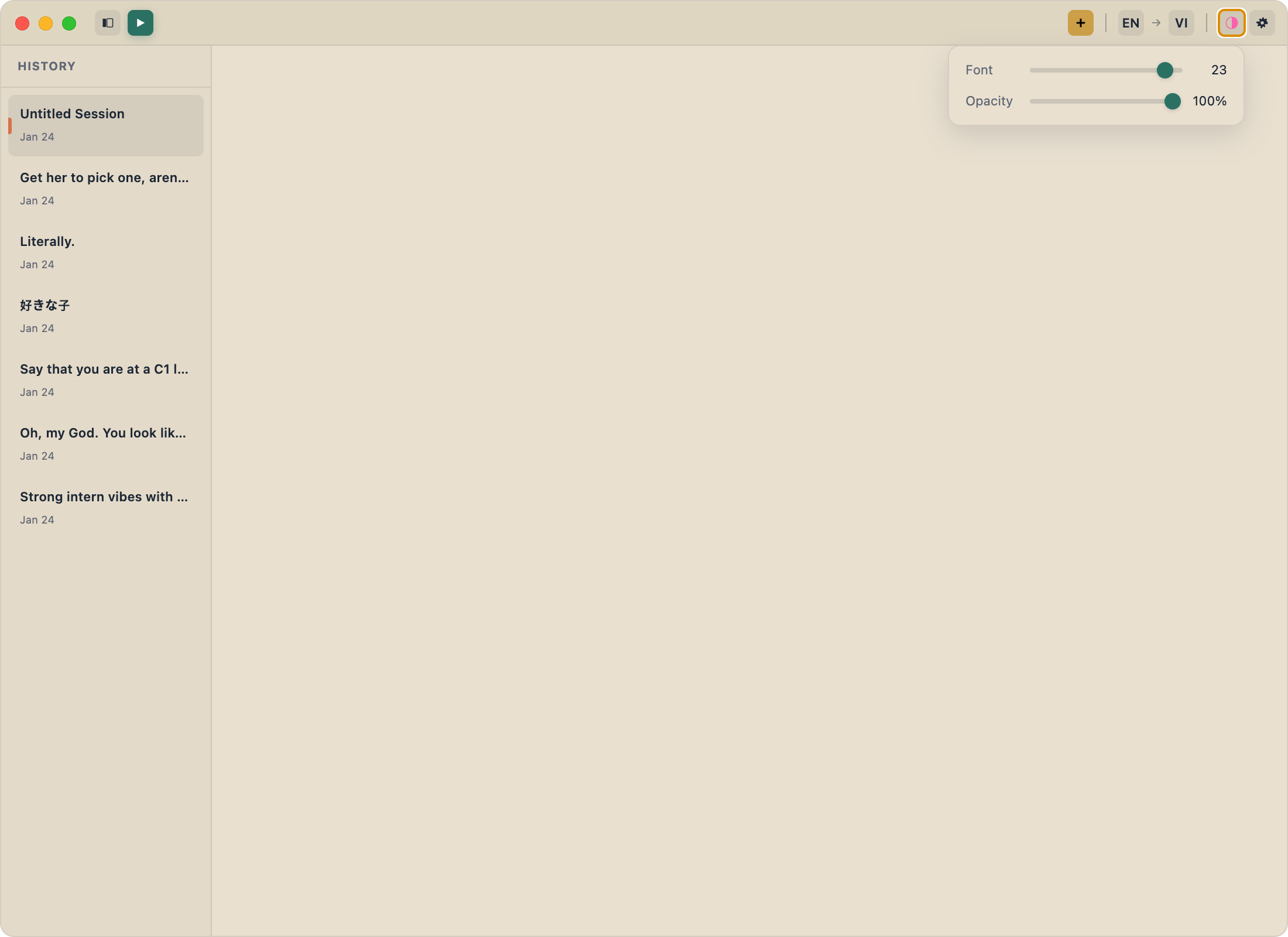 FluentCap theme settings with light and dark mode options