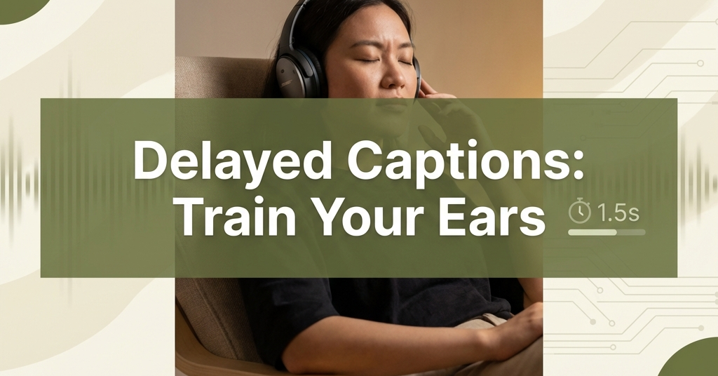 Delayed Captions: Train Active Listening Skills