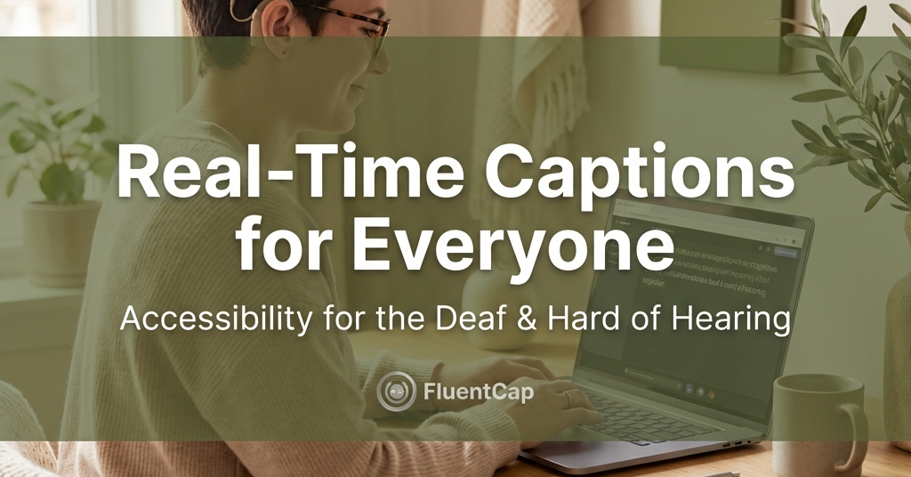 Real-Time Captions for Deaf & Hard of Hearing | FluentCap