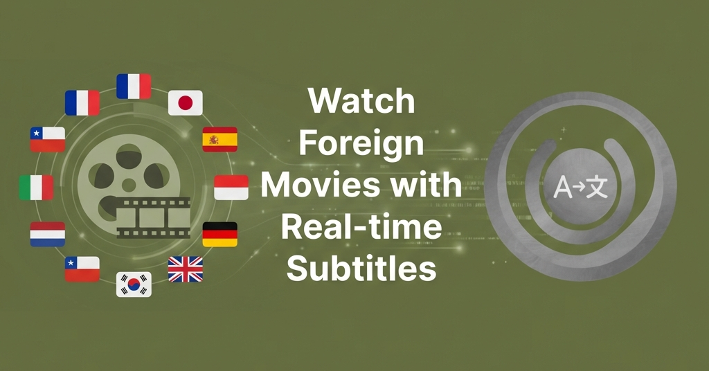How to Watch Foreign Movies with Real-time Subtitles